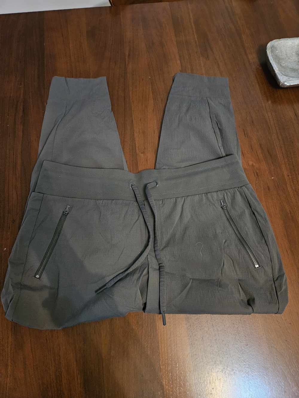 Athleta Olive Green Gray Yoga Pilates Active Leggings - Picture 2 of 5
